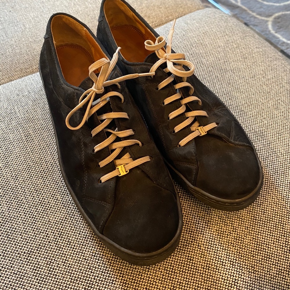 Women’s Salvatore Ferragamo Sport Suede Sneakers